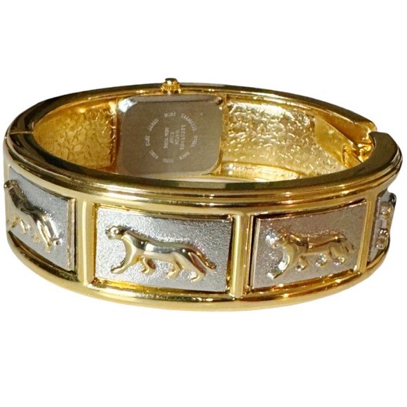 Gramercy Quartz Gold & Silver Hinged Bracelet Watch - Picture 9 of 16